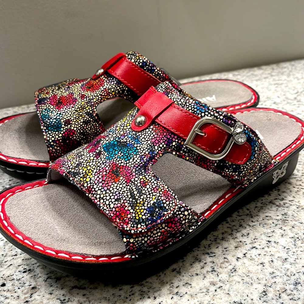 Allegra By PG Wedge Floral Sandals